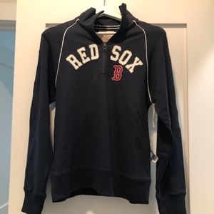 NWT 47 Brand Boston Red Sox Women's Quarter Zip Stretchy